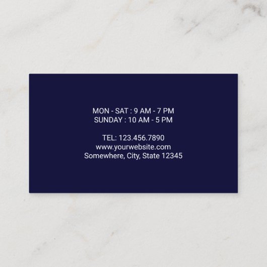 Koffiebekers Navy Blue Cafe Customer Loyalty (Achterkant)