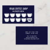 Koffiebekers Navy Blue Cafe Customer Loyalty (Voorkant / Achterkant)