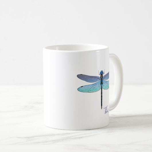 Koffiebekers voor blauwe dragonfly-Mokken Koffiemok (Voorkant rechts)
