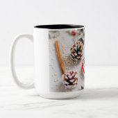 Koffiebekers, warme cacao tweekleurige koffiemok (Links)