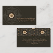 Koffiebekertje Winkel Barista Logo Cup Visitekaartje (Voorkant / Achterkant)