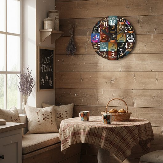 koffiebekistmontage ronde klok