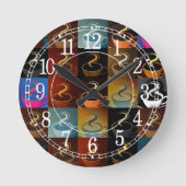 koffiebekistmontage ronde klok (Voorkant)