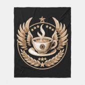 koffiebevelhebber fleece deken (Voorkant)