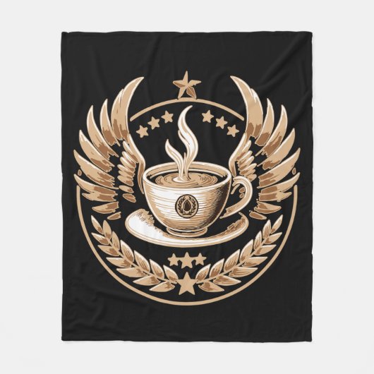 koffiebevelhebber fleece deken (Voorkant)