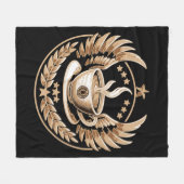 koffiebevelhebber fleece deken (Voorkant (Horizontaal))