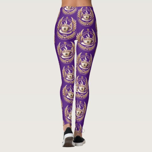 koffiebevelhebber leggings (Achterkant)