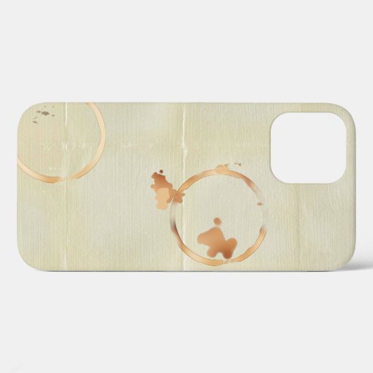 Koffiebevlekte iPhone / iPad hoesje (Achterkant (horizontaal))