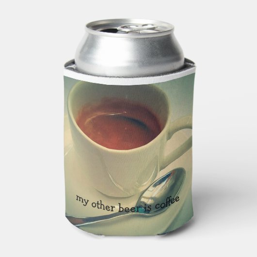 Koffiebier gezellig blikjeskoeler (Blikje Voorkant)