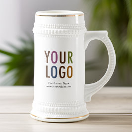 Koffiebier Stein Custom Company Logo Promotioneel Bierpul