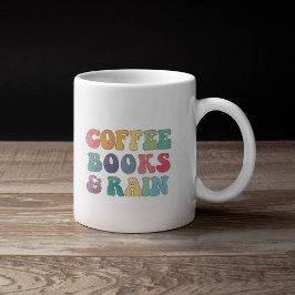 Koffieboeken en -regen koffiemok