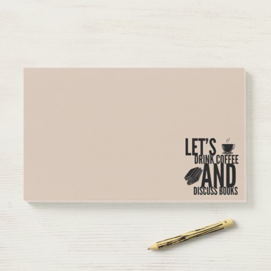 Koffieboeken Leesnotities Post-it® Notes (Op bureau)