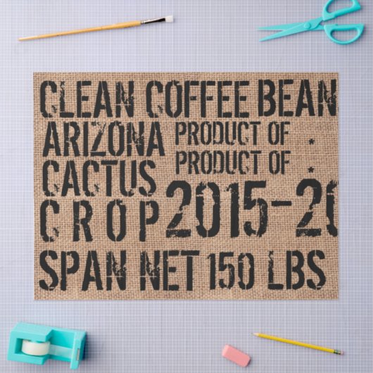 Koffiebonbakketpapier — landschap tissuepapier (Craft)