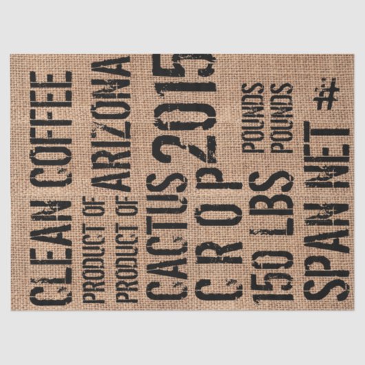 Koffiebonbakketpapier Tissuepapier (Voorkant)