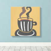 Koffiebondoek Canvas Afdruk (Insitu (Houten vloer))