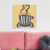 Koffiebondoek Canvas Afdruk (Insitu (Woonkamer))