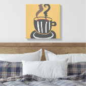 Koffiebondoek Canvas Afdruk (Insitu (Slaapkamer))