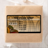 Koffiebonen, aangepaste koffieetiketten etiket (Insitu)