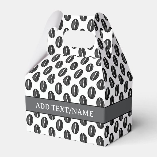 Koffiebonen Aangepaste naam Bedankdoosjes (Voorkant Zijde)