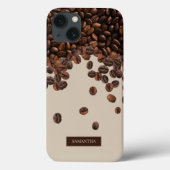 Koffiebonen Aangepaste naam Case-Mate iPhone Case (Achterkant)