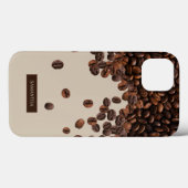 Koffiebonen Aangepaste naam Case-Mate iPhone Case (Achterkant (horizontaal))