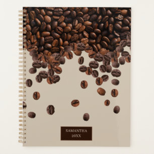 Koffiebonen Aangepaste naam maandelijks Planner