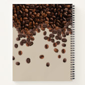 Koffiebonen Aangepaste naam Notitieboek (Achterkant)