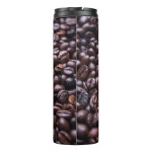 Koffiebonen aangepaste naam tumbler thermosbeker (Achterkant)