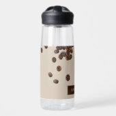 Koffiebonen Aangepaste naam Waterfles (Voorkant)