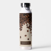 Koffiebonen Aangepaste naam Waterfles (Links)