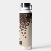 Koffiebonen Aangepaste naam Waterfles (Achterkant)