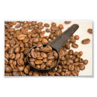 Koffiebonen Achtergrond Foto Afdruk