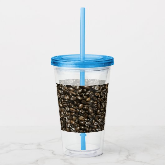 Koffiebonen Acryl Drinkbeker (Voorkant)