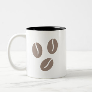 Koffiebonen Art Tweekleurige Koffiemok