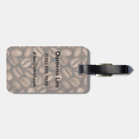 Koffiebonen Bagagelabel (Achterkant horizontaal)