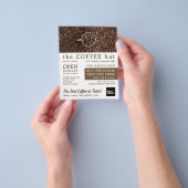 Koffiebonen, Barista, Café, Coffeehouse Advert Flyer (Hand)