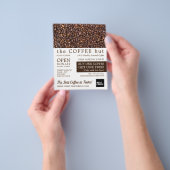 Koffiebonen, Barista, Café, Coffeehouse Advert Flyer (Hand)