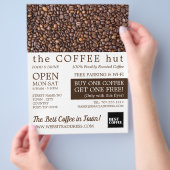 Koffiebonen, Barista, Café, Coffeehouse Advert Flyer (Hand)