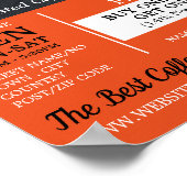 Koffiebonen, Barista, Café, Coffeehouse Advert Poster (Hoek)