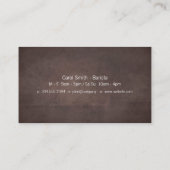 Koffiebonen | Barista Visitekaartje (Achterkant)