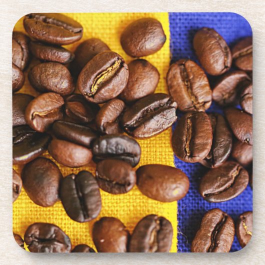 Koffiebonen Bier Onderzetter (Voorkant)