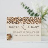 Koffiebonen Boeken voor Baby shower Boekaanvraag Kaart (Staand voorkant)