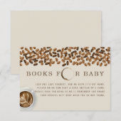 Koffiebonen Boeken voor Baby shower Boekaanvraag Kaart (Voorkant / Achterkant)