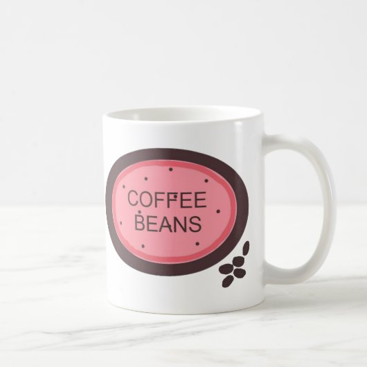Koffiebonen Bord Koffiemok (Rechts)