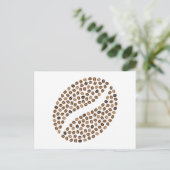 koffiebonen briefkaart (Staand voorkant)