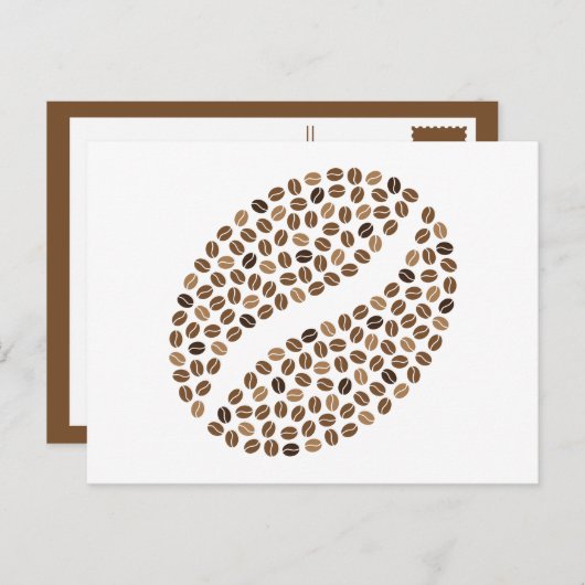 koffiebonen briefkaart (Voorkant / Achterkant)