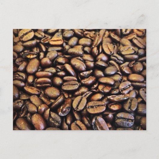 koffiebonen briefkaart (Voorkant)