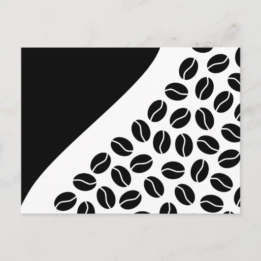 koffiebonen briefkaart (Voorkant)