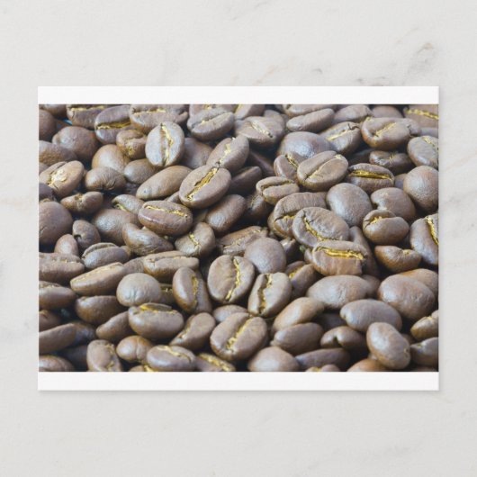 koffiebonen briefkaart (Voorkant)