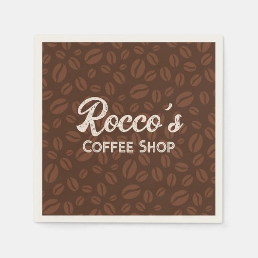 Koffiebonen Bruin Servet (Voorkant)